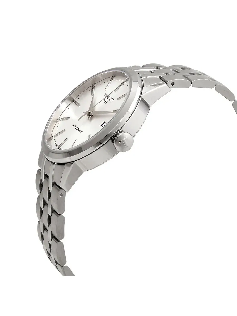 Мужские часы Tissot Classic Dream Swissmatic с автоматическим механизмом и серебристым циферблатом — изображение 2 из 3