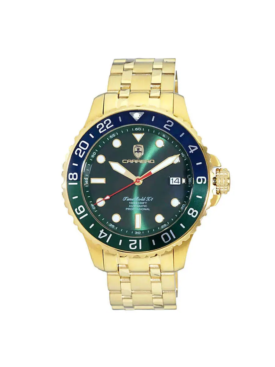 Мужские часы Torino Carrero Time Bold с зеленым циферблатом X1 C1G737GN-BU
