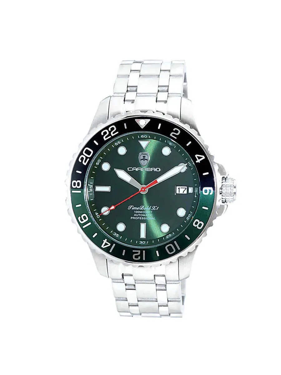 Мужские часы Torino Carrero Time Bold с зеленым циферблатом X1 C1S737GN-BK