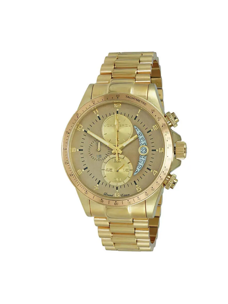 Мужские кварцевые часы Torino Carrero Winner Circle Chronograph с коричневым циферблатом, модель