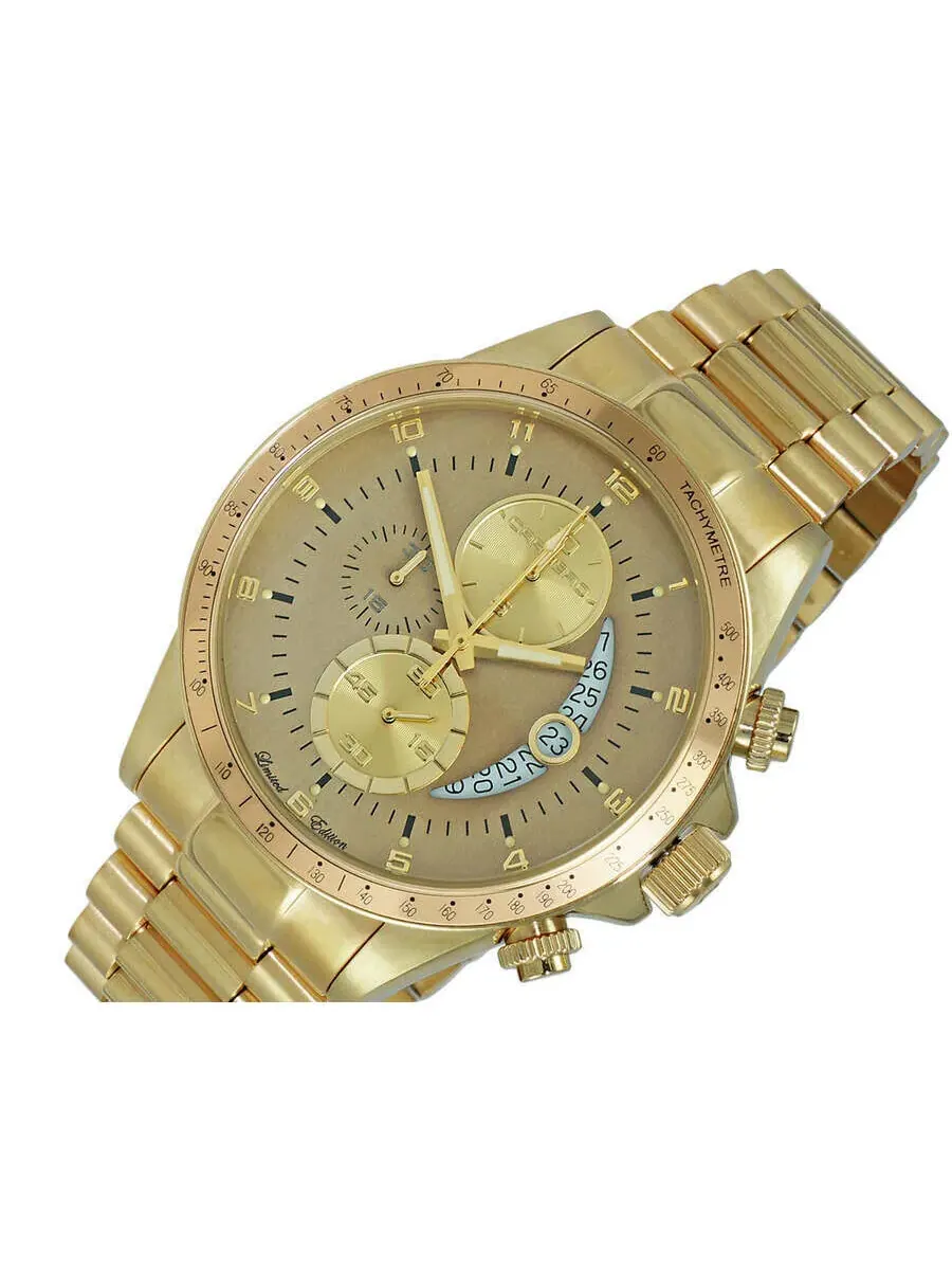 Мужские кварцевые часы Torino Carrero Winner Circle Chronograph с коричневым циферблатом, модель — изображение 4 из 4
