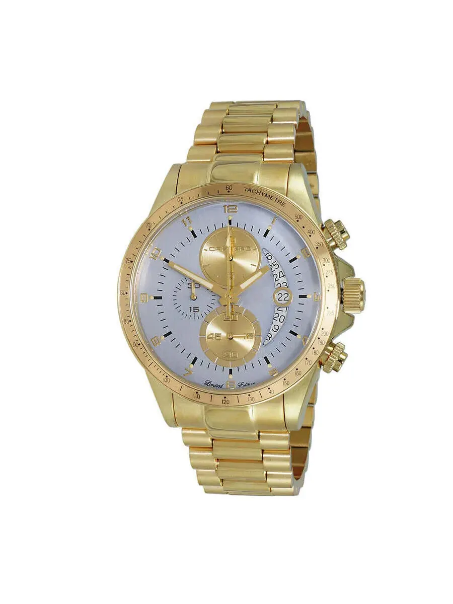 Мужские часы Torino Carrero Winner Circle Chronograph Quartz с серым циферблатом JC1GG101LGY