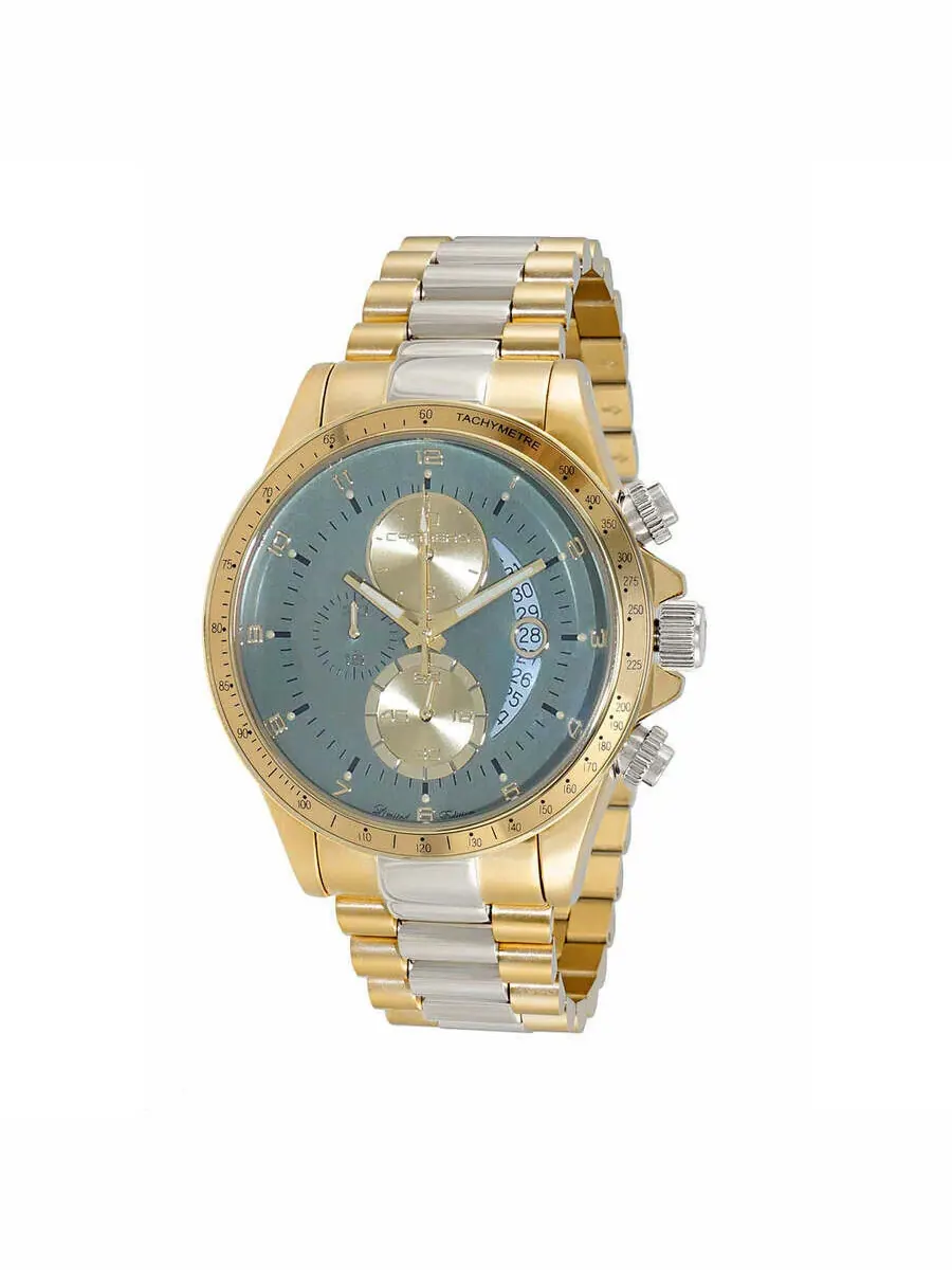 Мужские часы Torino Carrero Winner Circle Chronograph Tachymeter с зеленым циферблатом C2T101LGN