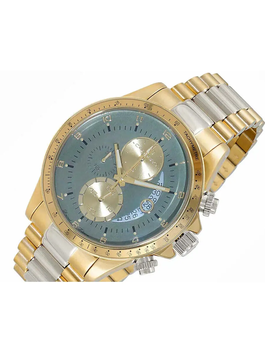 Мужские часы Torino Carrero Winner Circle Chronograph Tachymeter с зеленым циферблатом C2T101LGN — изображение 4 из 4