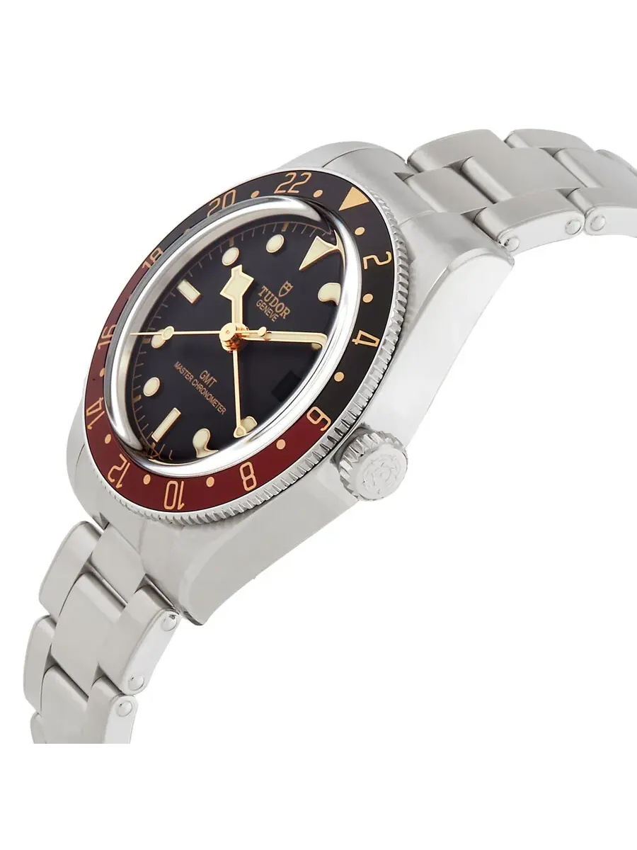 Мужские часы Tudor Black Bay 58 GMT 'Coke' с автоматическим механизмом, 39 мм, черный циферблат — изображение 2 из 4