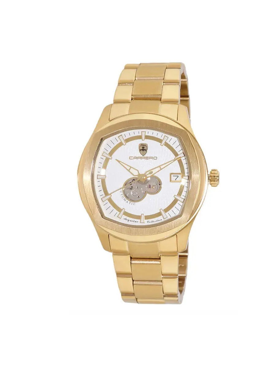 Мужские часы Torino Carrero Aequilux Automatic с белым циферблатом C1G1875-WT