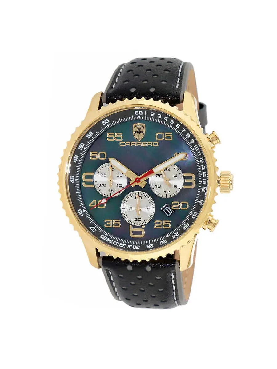 Мужские часы Torino Carrero Aureum Chronograph Quartz с черным циферблатом C1G7023-BK