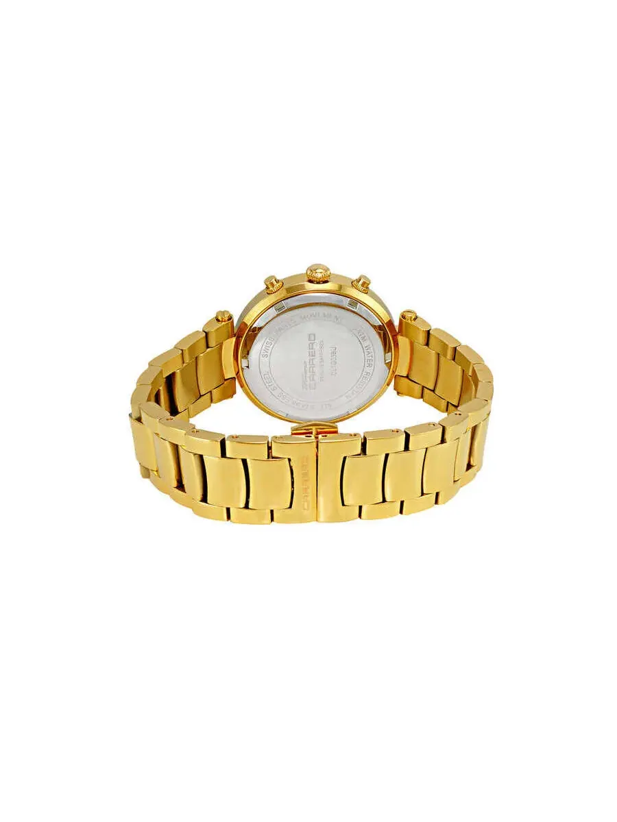 Женские часы Torino Carrero Adelina GMT Quartz с синим циферблатом CL1G03BUJ — изображение 3 из 4, оттенок желтый золотистый