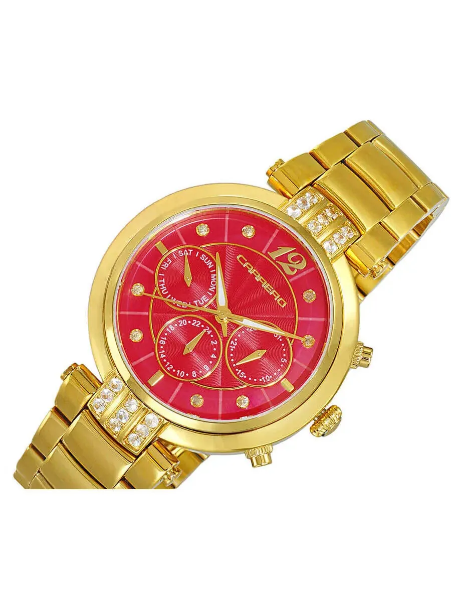 Женские часы Torino Carrero Adelina GMT Quartz с красным циферблатом CL1G03RDJ — изображение 4 из 4