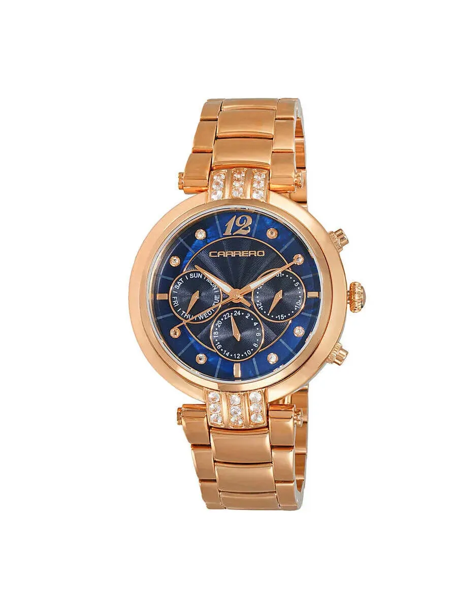 Torino Carrero Adelina GMT Женские кварцевые часы с синим циферблатом CL1R03BUJ
