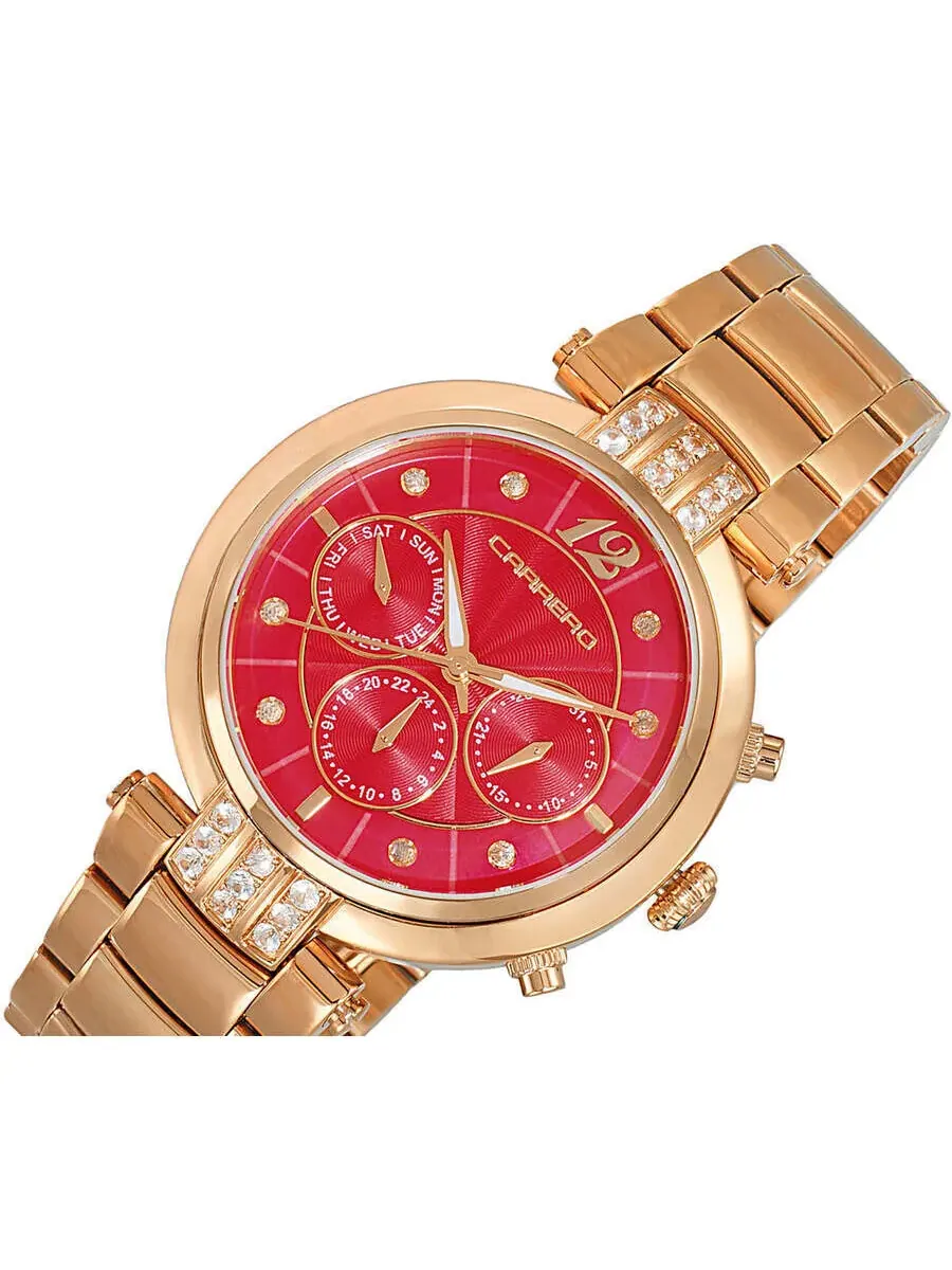 Женские часы Torino Carrero Adelina GMT Quartz с красным циферблатом CL1R03RDJ — изображение 4 из 4