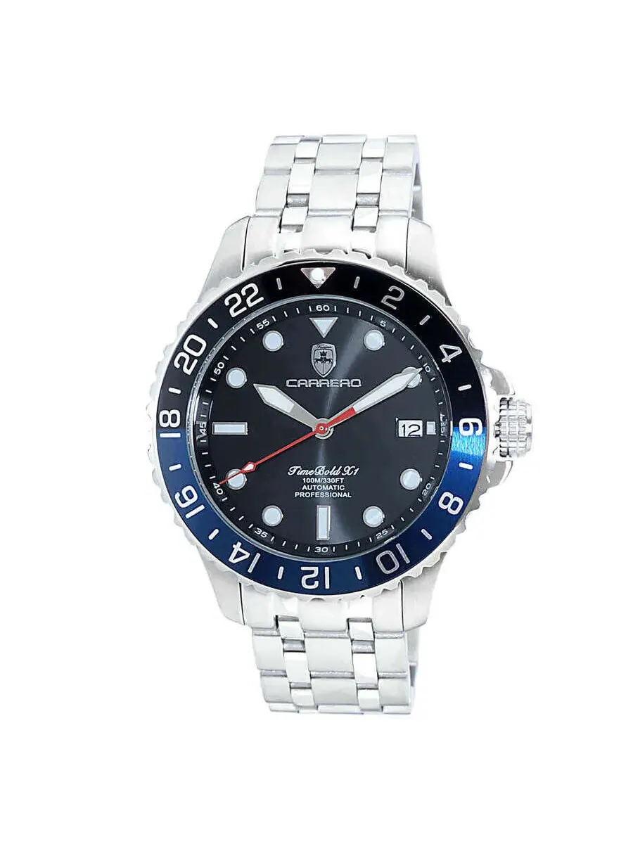 Мужские часы Torino Carrero Time Bold - X1 Chronograph с черным циферблатом C1S737BK-BU