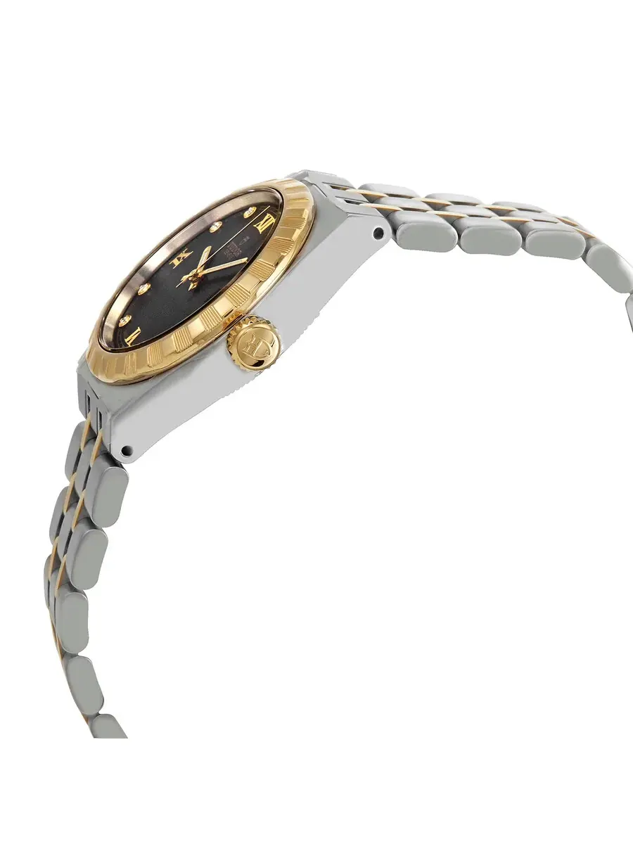 Женские часы Tudor Royal Automatic с черным циферблатом и бриллиантами, 28 мм, модель M28303-0005 — изображение 2 из 4