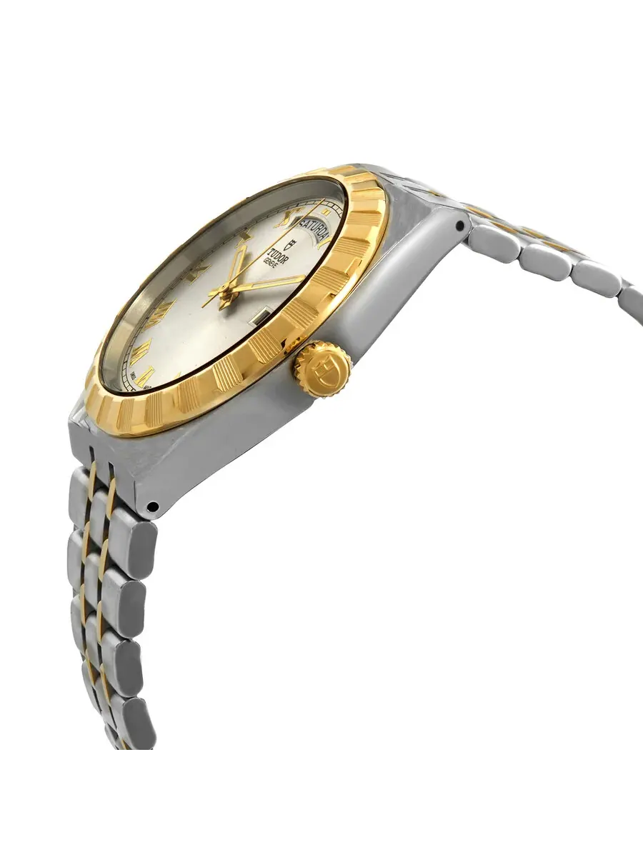 Мужские часы Tudor Royal Automatic с серебристым циферблатом, 41 мм, модель M28603-0001 — изображение 2 из 4