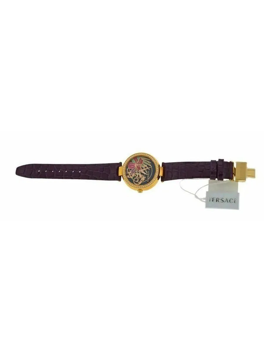 Женские часы Versace Mystique Hibiscus Quartz Diamond Black Dial I9Q81D9HI S702 — изображение 5 из 7