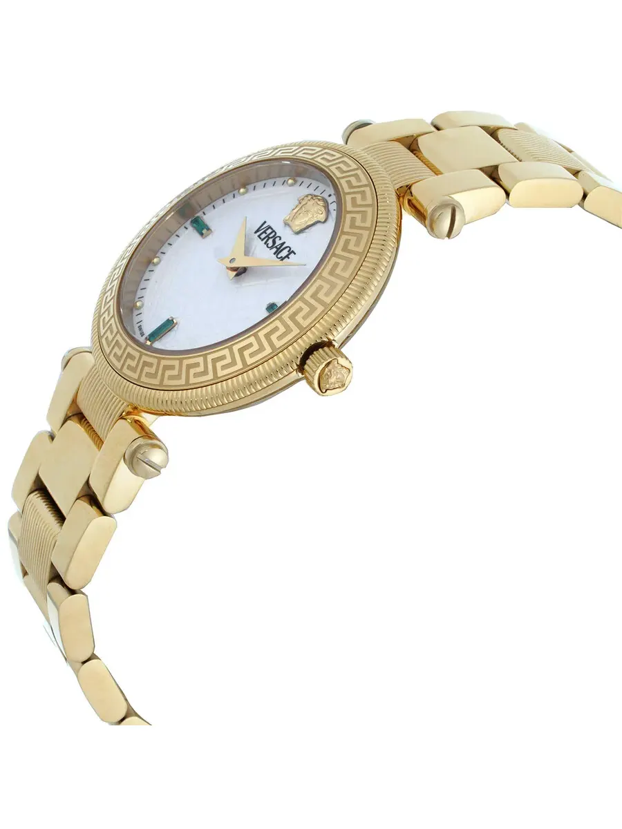 Женские часы Versace Reve Quartz с белым циферблатом VE8B00824 — изображение 2 из 3, оттенок золотистый