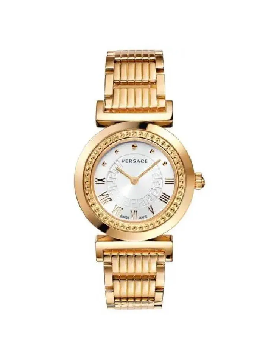 Женские часы Versace Vanity Quartz с серебристым циферблатом P5Q80D001S080 — изображение 1 из 3, оттенок розовый золотистый