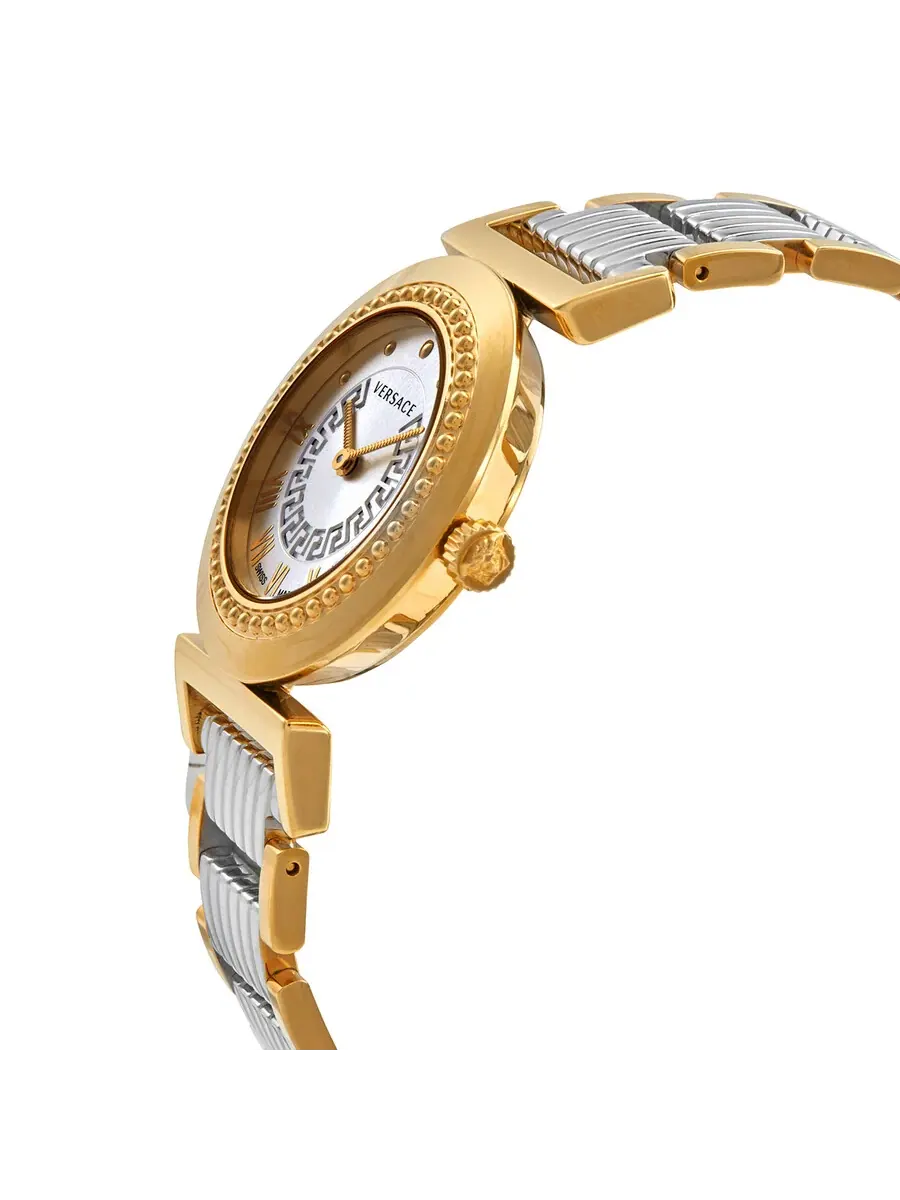 Женские часы Versace Vanity Quartz с белым циферблатом P5Q80D499S089 — изображение 2 из 3, оттенок розовый золотистый
