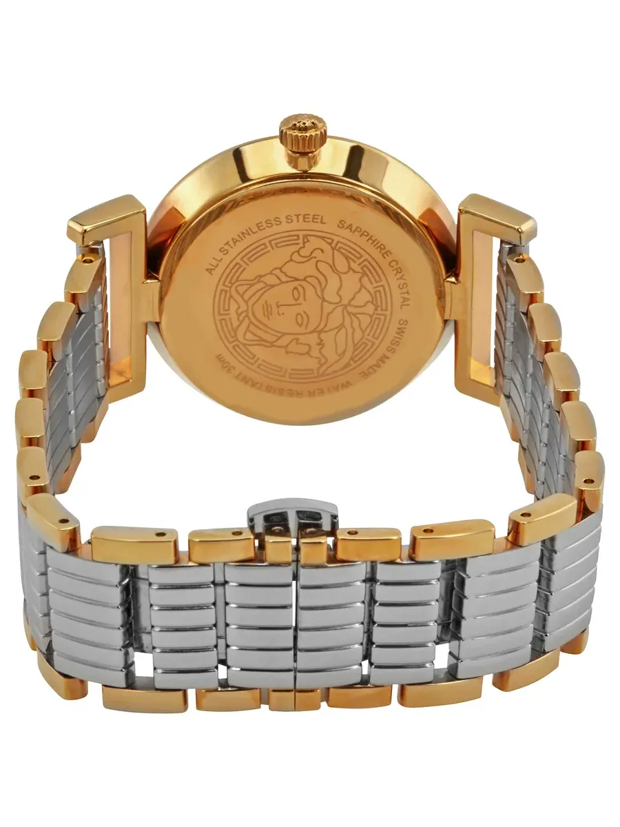 Женские часы Versace Vanity Quartz с белым циферблатом P5Q80D499S089 — изображение 3 из 3, оттенок розовый золотистый