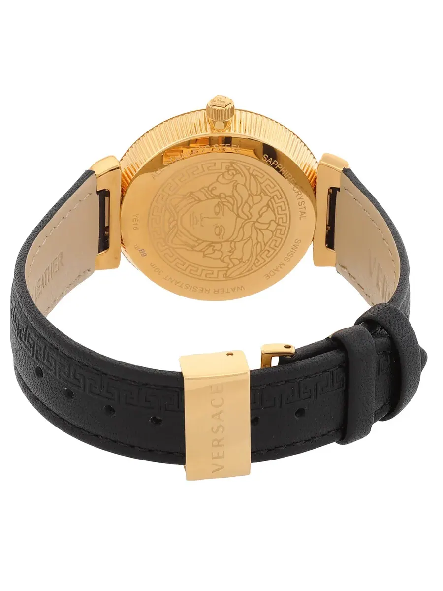 Женские часы Versace Daphnis Quartz с черным циферблатом V16050017 — изображение 3 из 3, оттенок золотистый