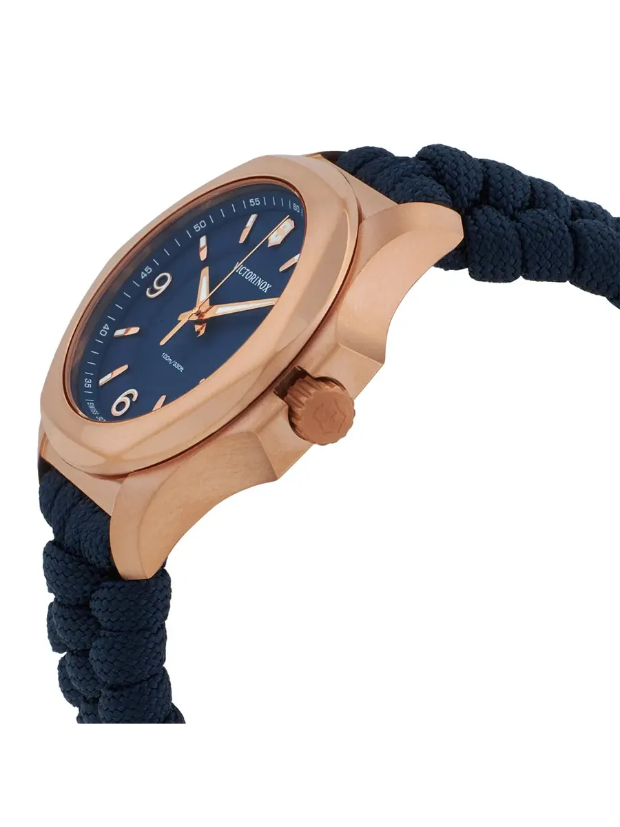 Женские часы Victorinox Quartz с синим циферблатом 241955 — изображение 2 из 3, оттенок розовый золотистый