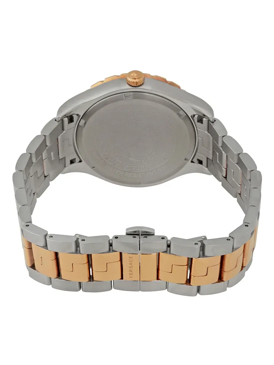 Мужские часы Versace Hellenyium GMT с синим циферблатом V11060017 — изображение 3 из 3, оттенок розовый золотистый
