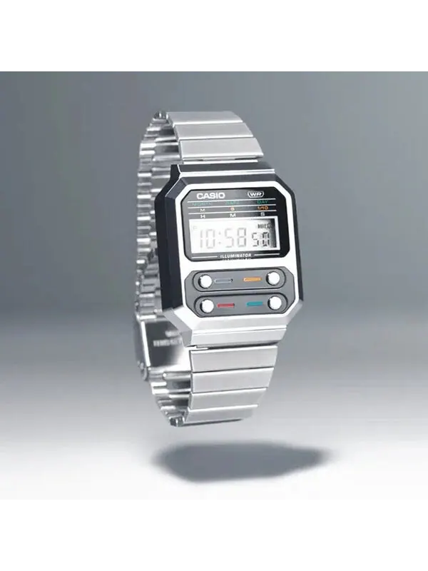 Часы Casio Youth G-Shock Digital Watch 'Silver Black' — изображение 2 из 4, оттенок серебряный