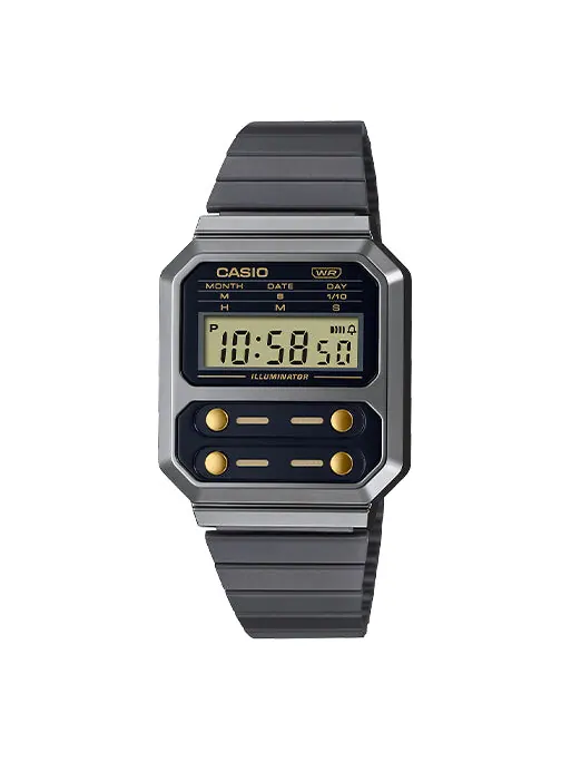 Часы CASIO General VINTAGE Japan / South Korea Fashion Waterproof Black Digital — изображение 1 из 1, оттенок черный