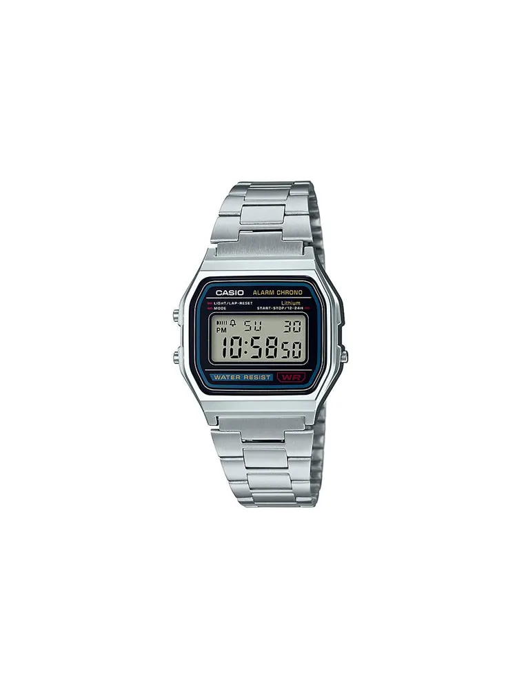 Часы CASIO Waterproof Sports Unisex Mens Silver Digital — изображение 2 из 6, оттенок серебряный