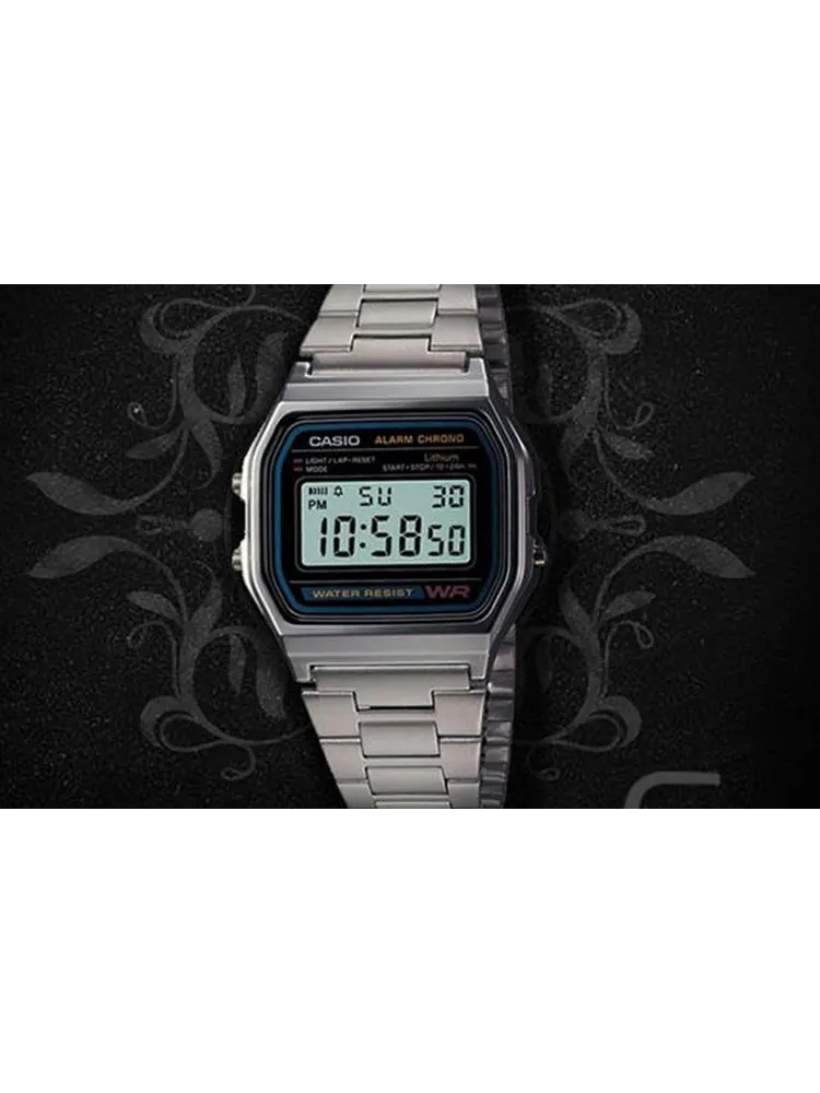 Часы CASIO Waterproof Sports Unisex Mens Silver Digital — изображение 3 из 6, оттенок серебряный
