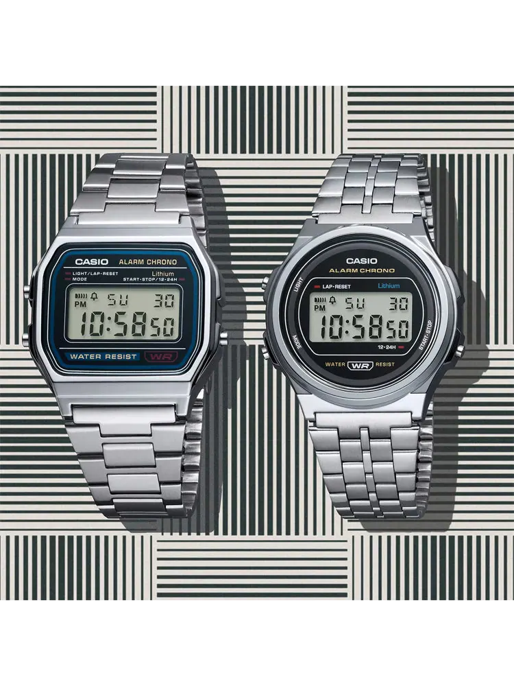 Часы CASIO Waterproof Sports Unisex Mens Silver Digital — изображение 5 из 6, оттенок серебряный