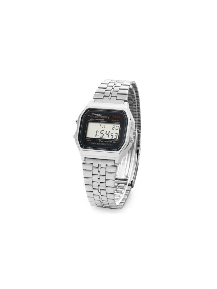 Часы CASIO Classic Bracelet Unisex Waterproof Mens Silver Digital — изображение 2 из 7, оттенок серебряный