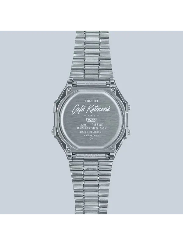 Часы x caf kitsun digital 'silver' Casio — изображение 4 из 4, оттенок серебряный