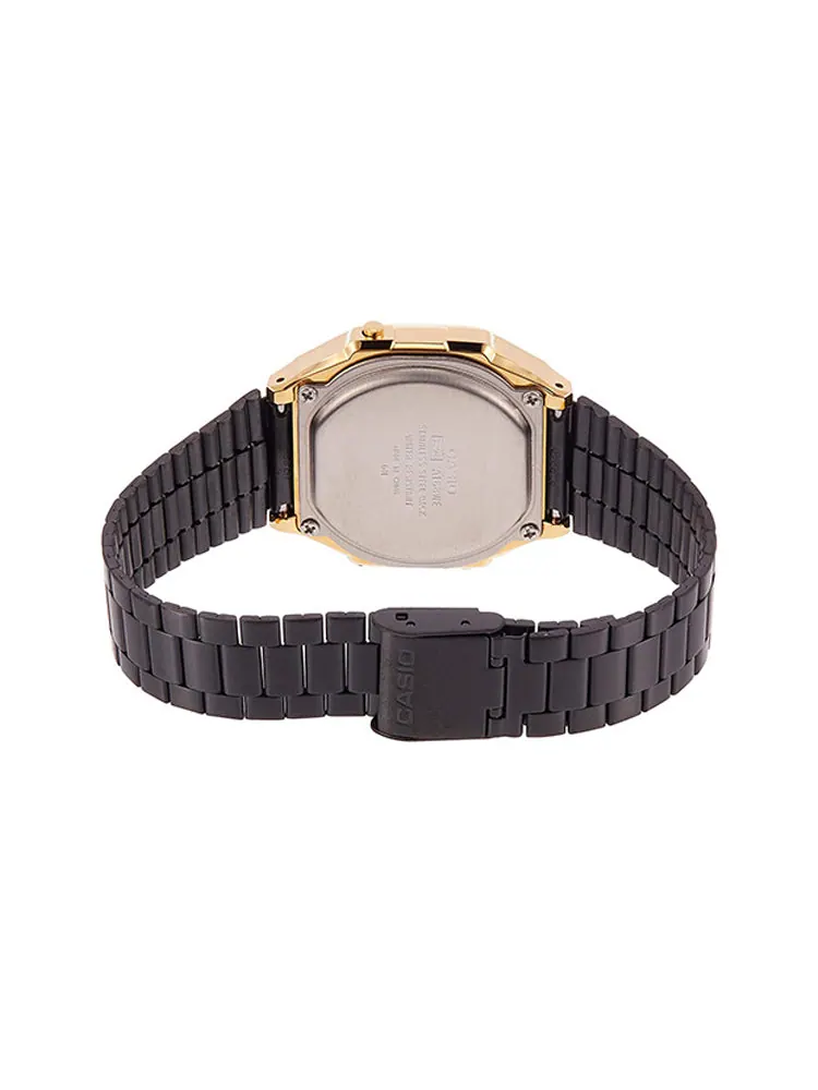 Часы CASIO Standard Vintage Black/Golden Waterproof Mens BlackGold Digital — изображение 3 из 5, оттенок золотистый