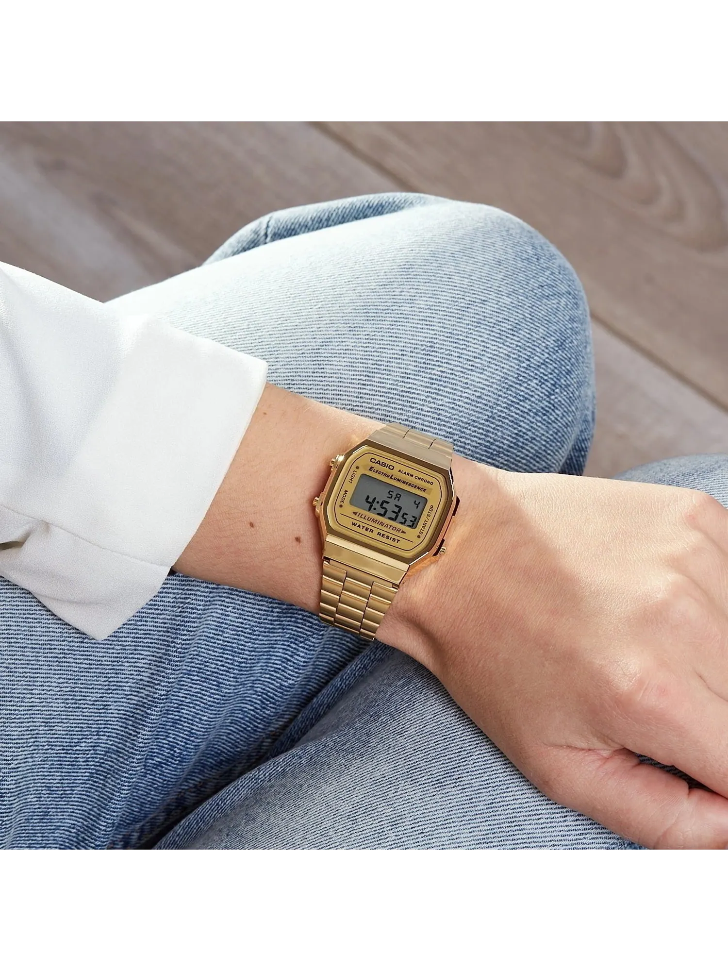 Часы Casio Vintage Iconic A168WG — изображение 5 из 5, оттенок золотистый