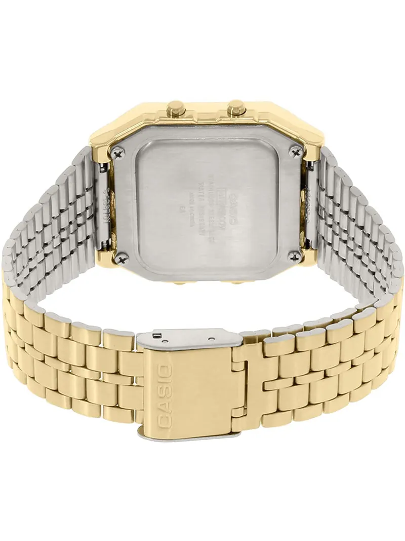 Часы CASIO Classical Vintage Square Mens Gold Digital — изображение 3 из 3, оттенок золото