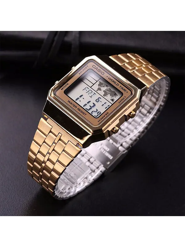 Часы CASIO Waterproof Quartz 'Gold Digital' — изображение 2 из 4, оттенок золото