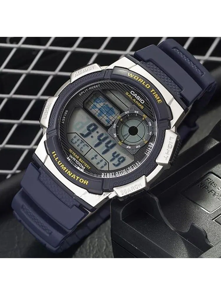 Часы CASIO Waterproof Sports Mens Black Digital — изображение 2 из 3, оттенок черный