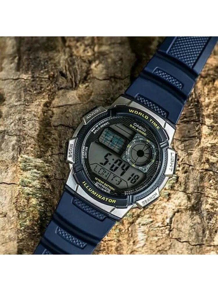 Часы CASIO Waterproof Sports Mens Black Digital — изображение 3 из 3, оттенок черный