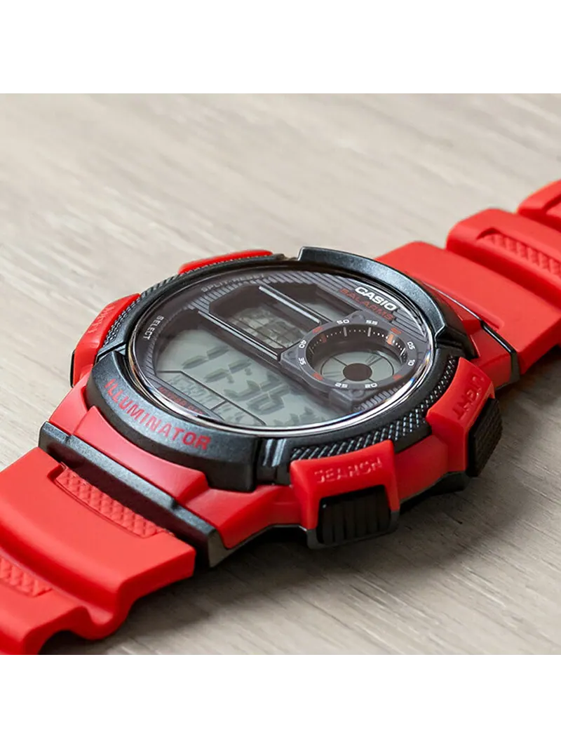 Часы Men's CASIO Sports waterproof Mens Red Digital — изображение 3 из 3, оттенок красный