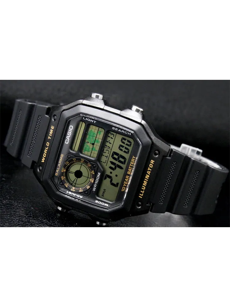 Часы CASIO G Shock Waterproof Mens Black Digital — изображение 2 из 5, оттенок черный