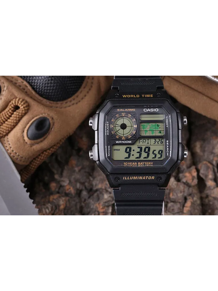 Часы CASIO G Shock Waterproof Mens Black Digital — изображение 3 из 5, оттенок черный