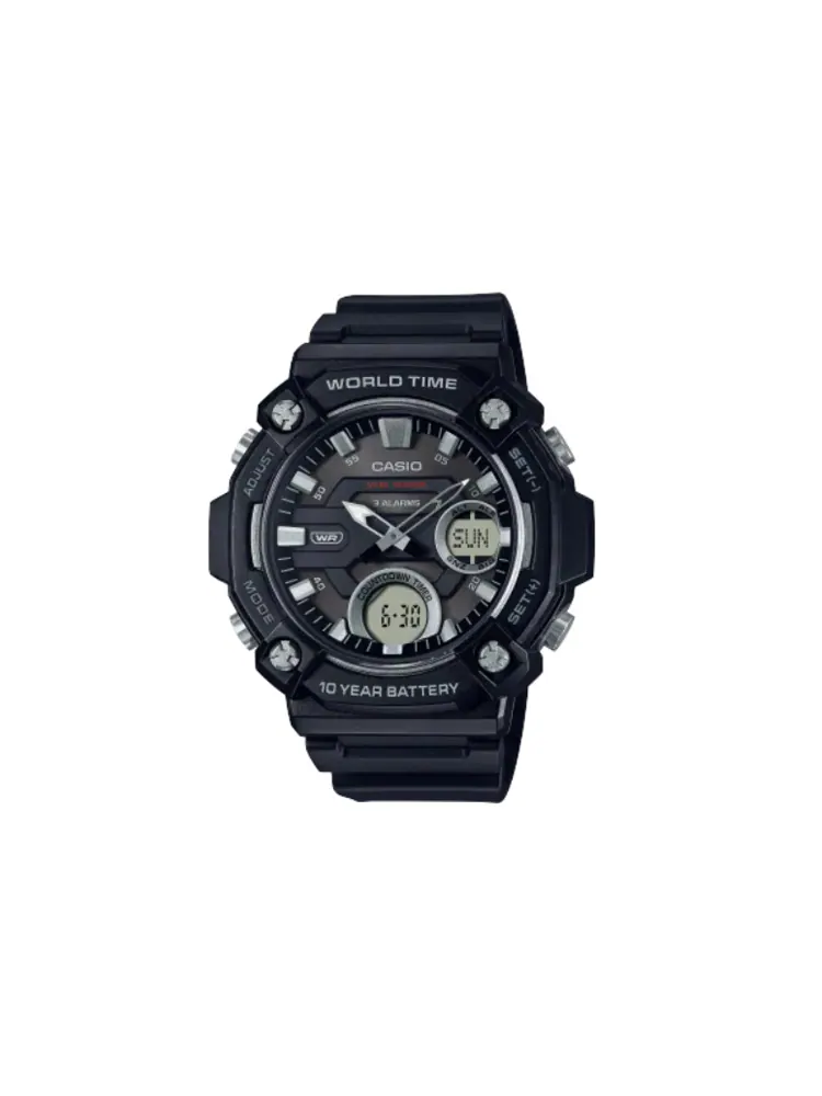 Часы Casio G-Shock Analog-Digital Combination, арт. AEQ-120W-1AV — изображение 2 из 8, оттенок черный