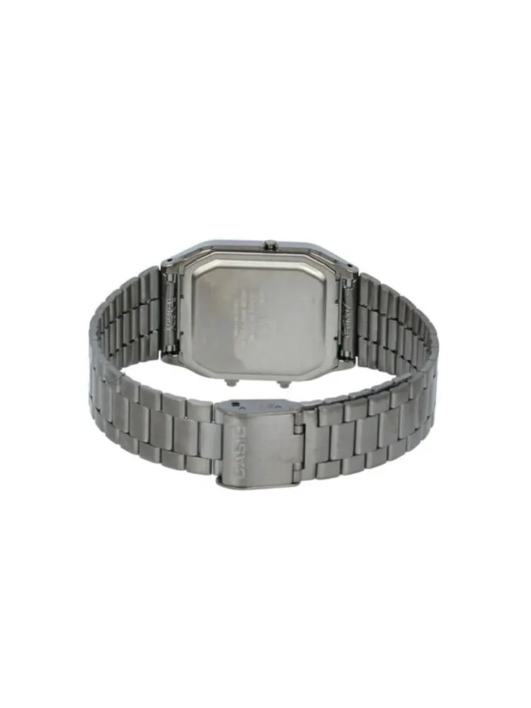 Часы CASIO Waterproof Stainless Steel Strap Mens Gray Analog/Digital Combo — изображение 3 из 7, оттенок серый