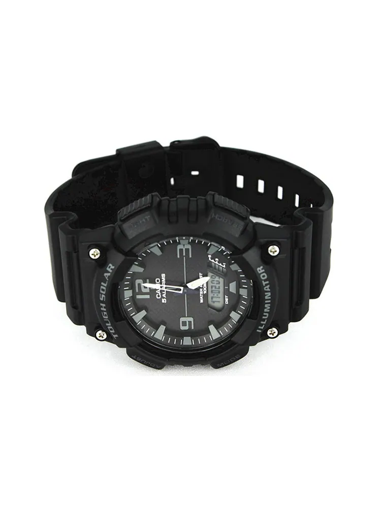 Часы CASIO Sports Solar Powered Mens Black Analog/Digital Combo — изображение 3 из 5, оттенок черный