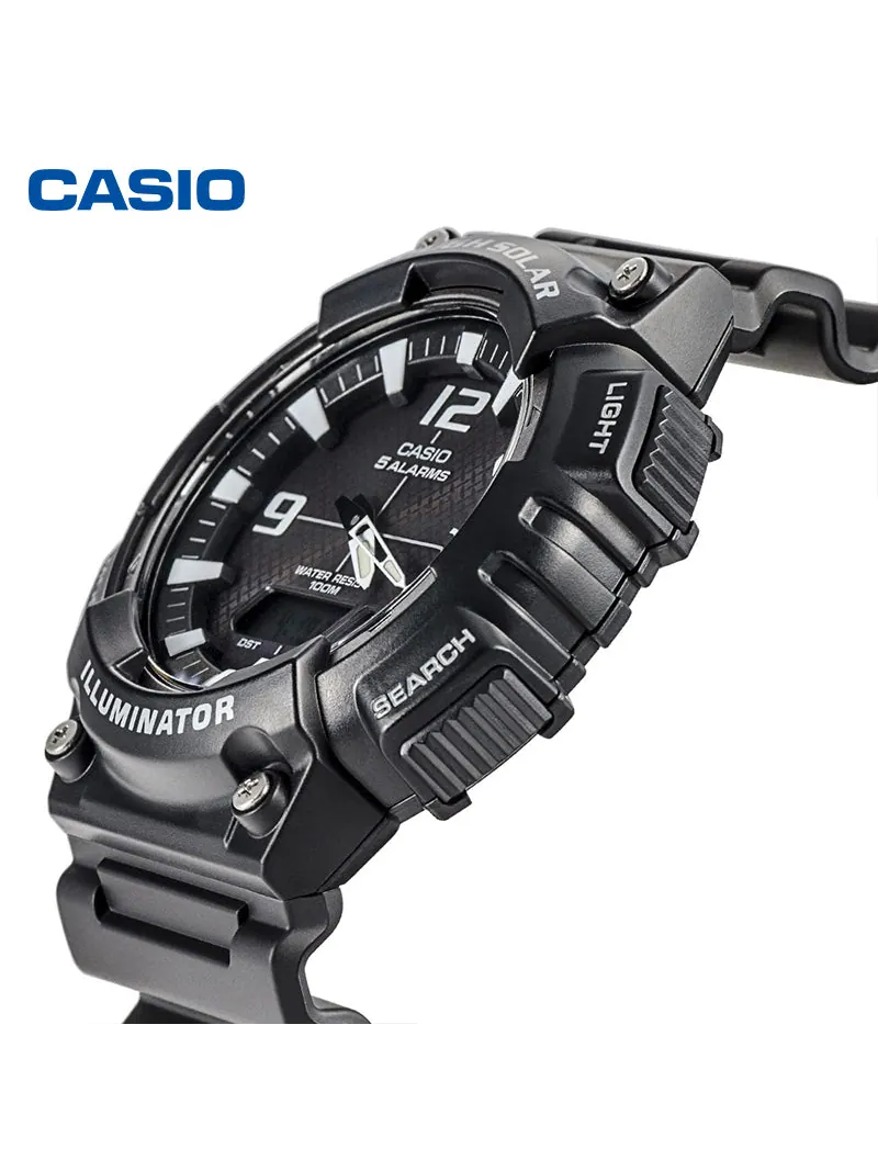 Часы CASIO Tough Solar Solar Sports Waterproof Electronic For Men Solar Powered Mens Black Analog — изображение 4 из 7