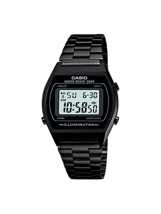 Часы CASIO Waterproof Quartz Sports Analog Mens Black Digital — изображение 1 из 3, оттенок черный