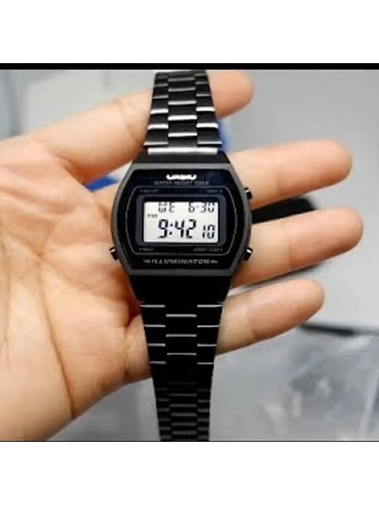 Часы CASIO Waterproof Quartz Sports Analog Mens Black Digital — изображение 3 из 3, оттенок черный