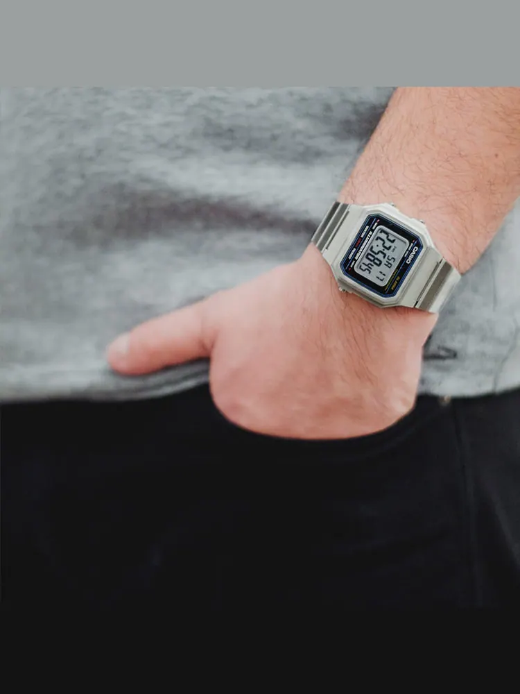 Часы CASIO STANDARD Vintage Classical Silver Mens White Digital — изображение 6 из 6, оттенок белый