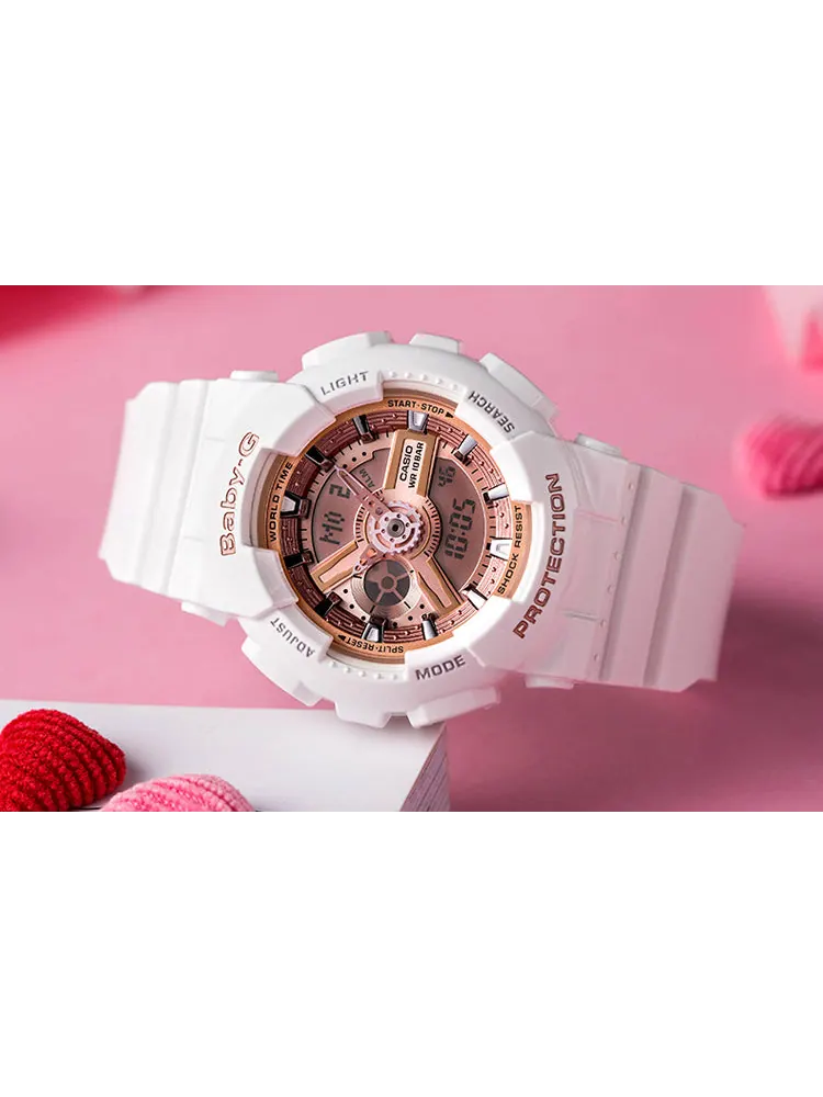 Часы CASIO Baby-G 'White Pink' — изображение 2 из 5, оттенок белый розовый